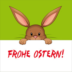 lunzender Osterhase Postkarte