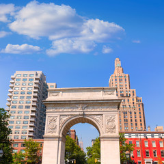 Fototapeta na wymiar Manhattan Washington Square Park Arch NYC US