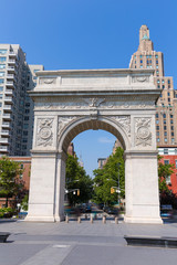Fototapeta na wymiar Manhattan Washington Square Park Arch NYC US