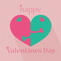 love is caring for each other , happy valentine's day