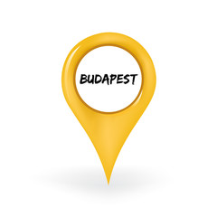 Naklejka premium Location Budapest