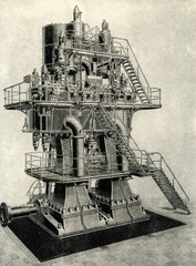 1460 kW triple-expansion steam engine (Borsig, 1900)