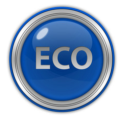 eco circular icon on white background