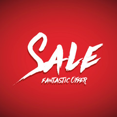 Sale brush lettering