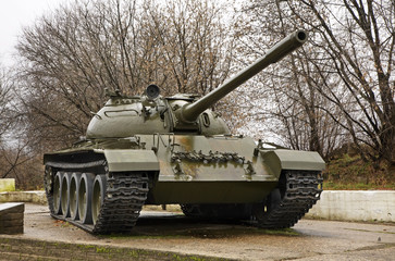 Tank in Kineshma. Ivanovo region. Russia