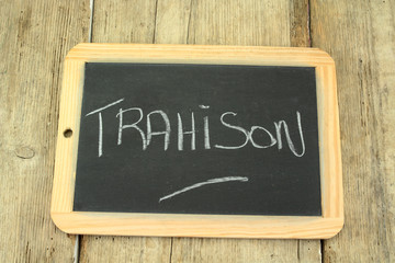 Obraz premium ardoise trahison