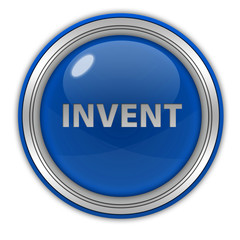 Invent circular icon on white background