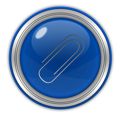 Clip circular icon on white background