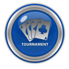 Tournament circular icon on white background