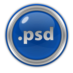 .psd circular icon on white background