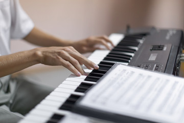 Fototapeta premium Hands of musician