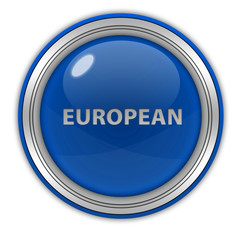 European circular icon on white background