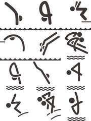 Diving icons