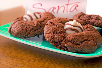 chocolate cookies for Santa