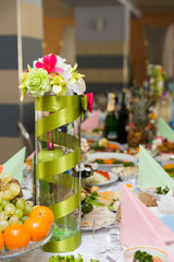 Served for a banquet table