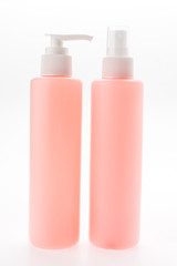 Cosmetic bottle isolated on white