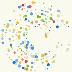 Vector background with colored dots.