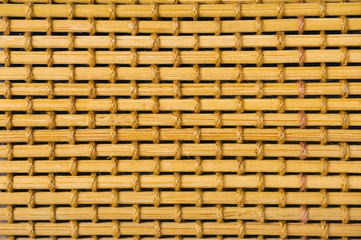 closeup part of handicrafts bamboo rug