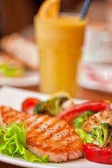 salmon steak