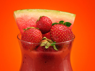 Cocktails Collection - Strawberry and Watermelon Smoothie