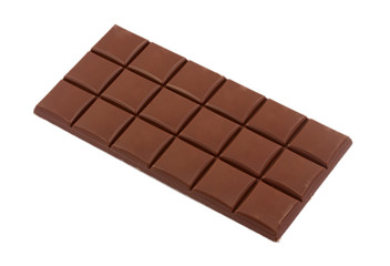 chocolate bar isolated on white background