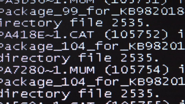 Failure, failure of the computer. A system restart. 4K.