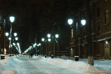 Night festive city