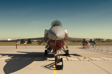 Fototapeta premium Military aircraft. Figthting Falcon 