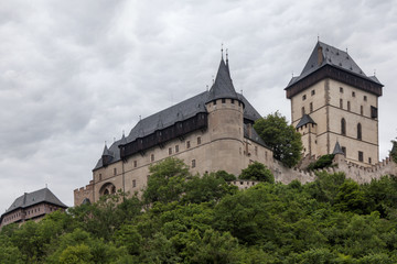 Fototapeta na wymiar Royal castle Karlstejn in Czech Republic 