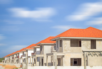 Housing subdivision or housing development. Also call tract housing consist of house and...