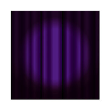 Theater curtain with spotlight -purple