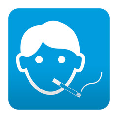 Etiqueta tipo app fumador