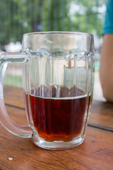 glass of with kvass