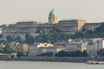 Buda castle district in Budapest