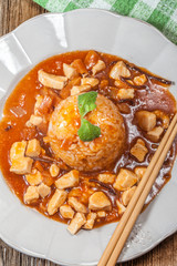 Sweet and sour chicken.