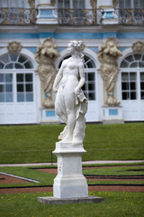 Katherine Palace hall in Tsarskoe Selo, Russia..