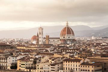 Florence Cathedral at sunset, Florence, Italy