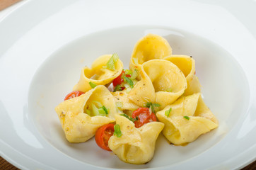 Homemade tortellini