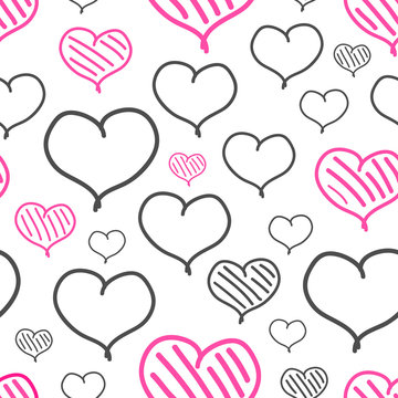 vector repeated valentine pattern