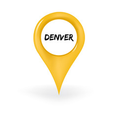 Naklejka premium Location Denver