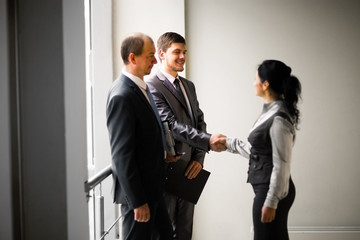 image of a business team discussing