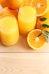 Freshly squeezed orange juice, close-up