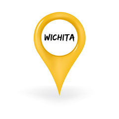 Naklejka premium Location Wichita