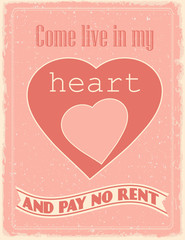 Vintage Valentine's Day  poster