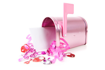 Valentine's: Love Note Inside Mailbox