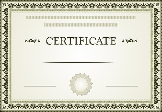 Certificate template