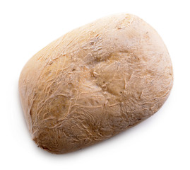 White bread isolated on white