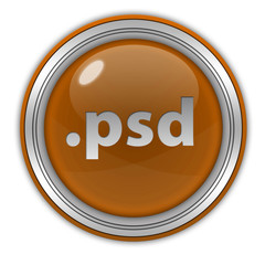 .psd circular icon on white background