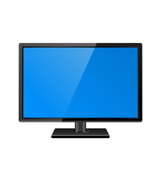 Fototapeta premium Computer display isolated on white background