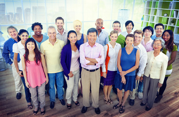 Fototapeta premium Team Casual Business People Office Cheerful Concept
